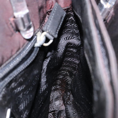 Prada Resin Handle Tote Tessuto, BLACK, NYLON, Tote bag