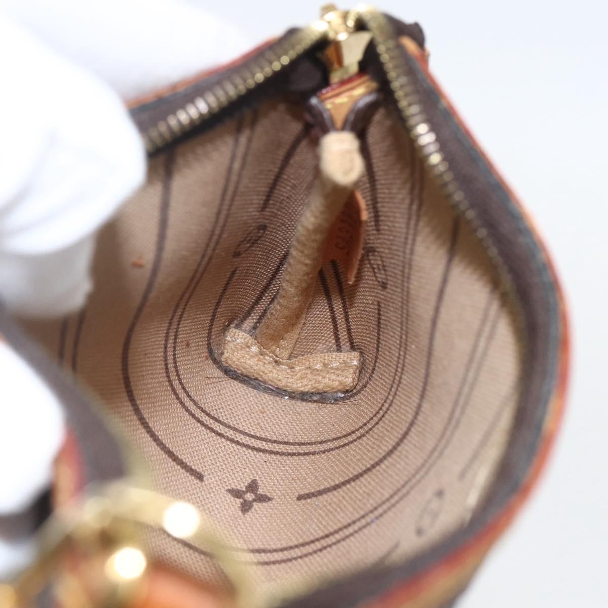 Louis Vuitton Delightful Pochette Monogram Canvas, BROWN, CANVAS, Clutche & pouche