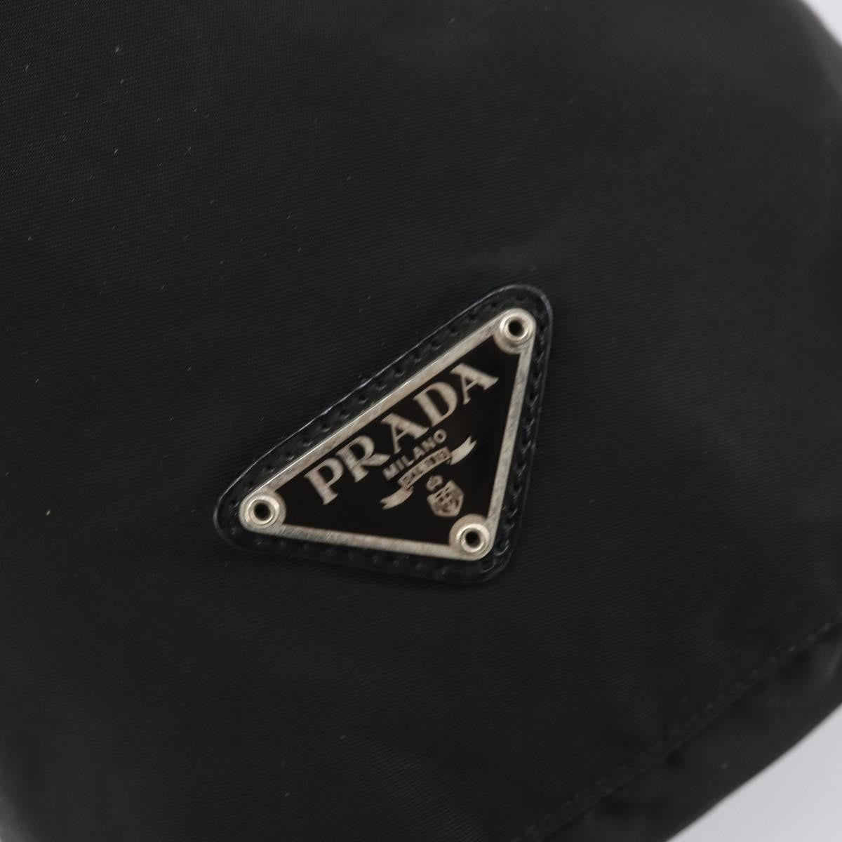 Prada Drawstring Travel Pouch Tessuto, BLACK, NYLON, Clutche & pouche