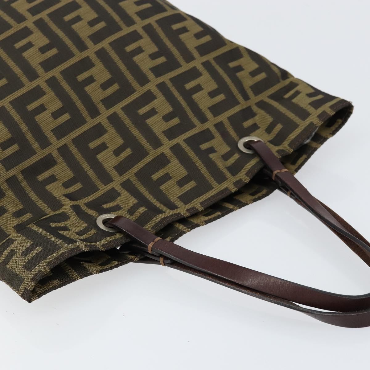 Fendi Vintage Zucca Handbag Zucca, BLACK, CANVAS, Handbag