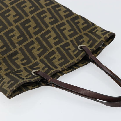 Fendi Vintage Zucca Handbag Zucca, BLACK, CANVAS, Handbag