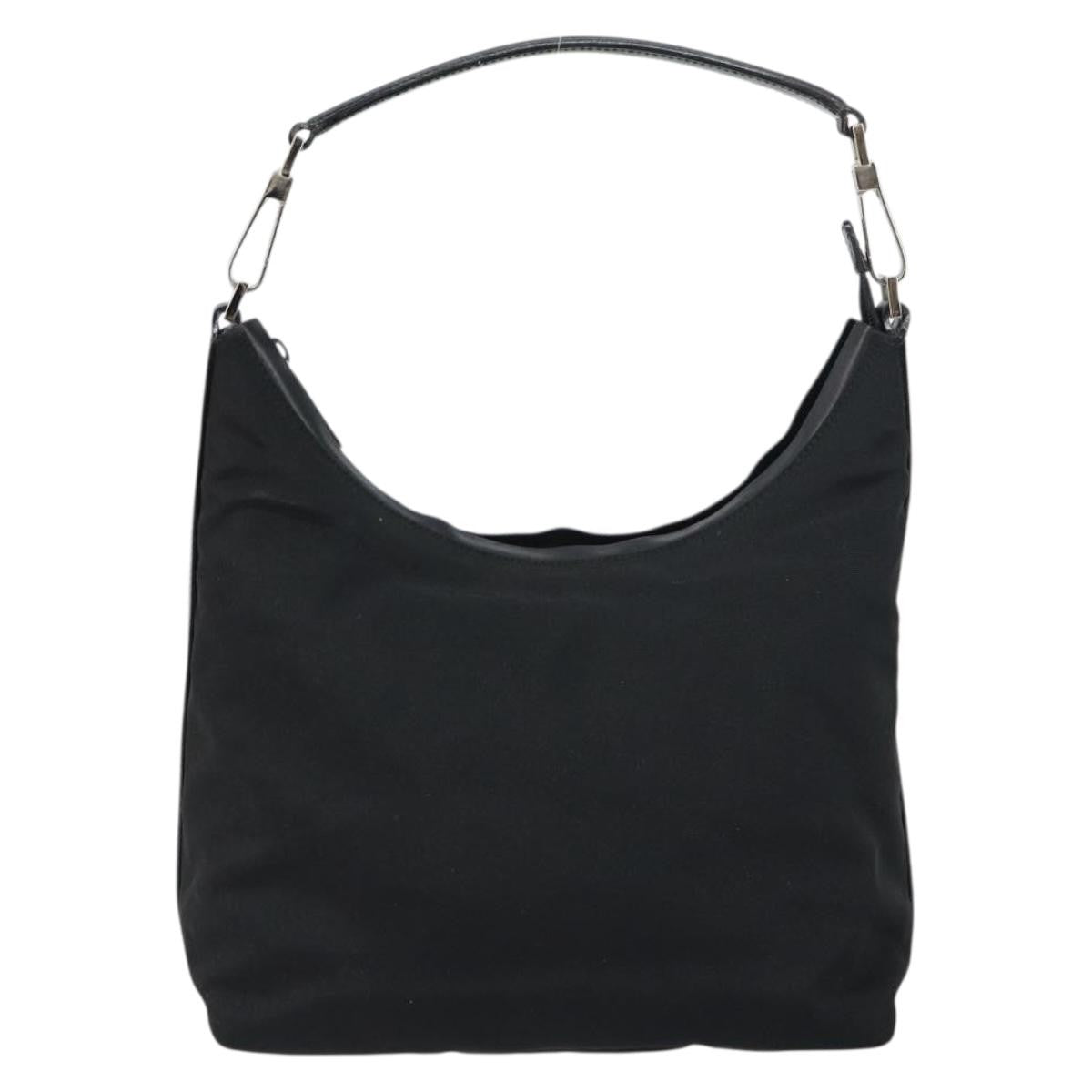 Gucci Zip Hobo Nylon, Black, Nylon, Shoulder Bag