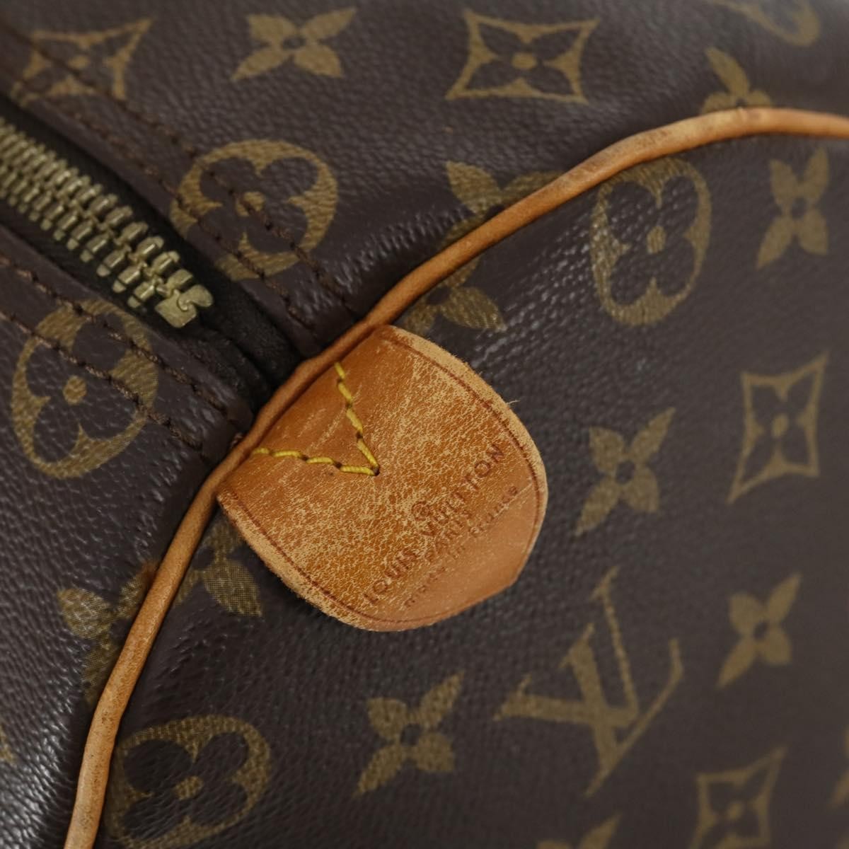 Louis Vuitton Keepall Bag Monogram Canvas, BROWN, CANVAS, Travel bag