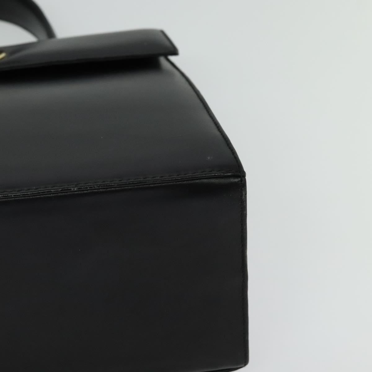 Salvatore Ferragamo Gancini Convertible Top Handle Bag Leather, BLACK, LEATHER, Handbag