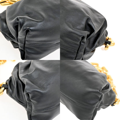 Bottega Veneta The Chain Pouch Leather, BLACK, LEATHER, Shoulder bag