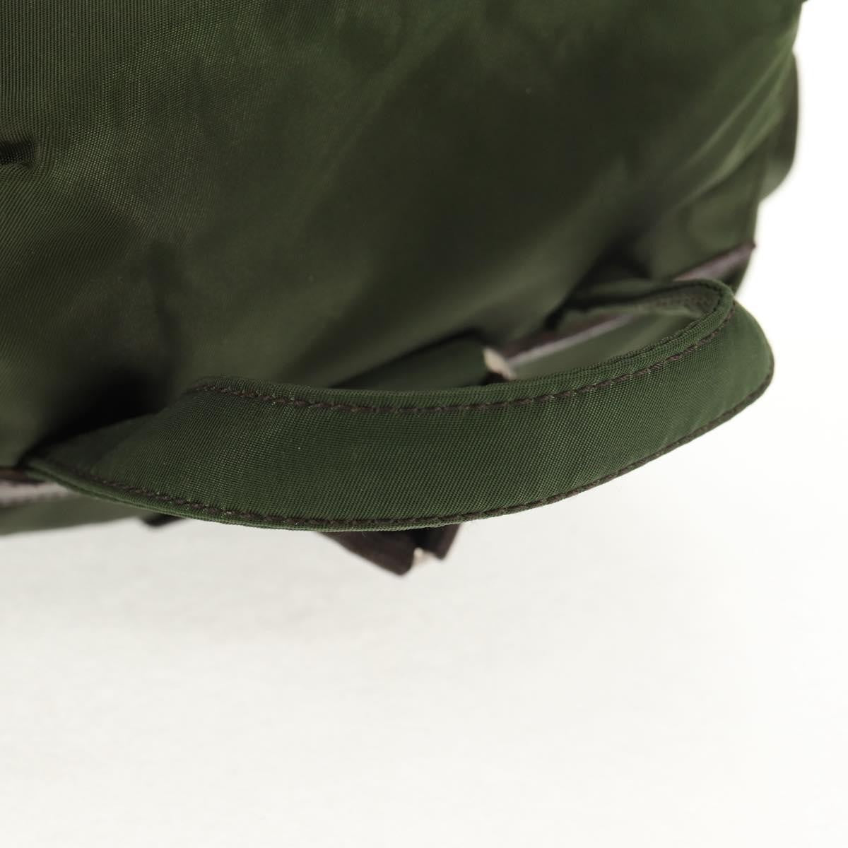 Prada Double Front Pocket Backpack Tessuto, KHAKI, NYLON, Backpack