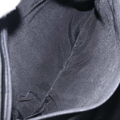 Bally Vintage Chain Shoulder Bag Quilted Leather, BLACK, LEATHER, Shoulder bag