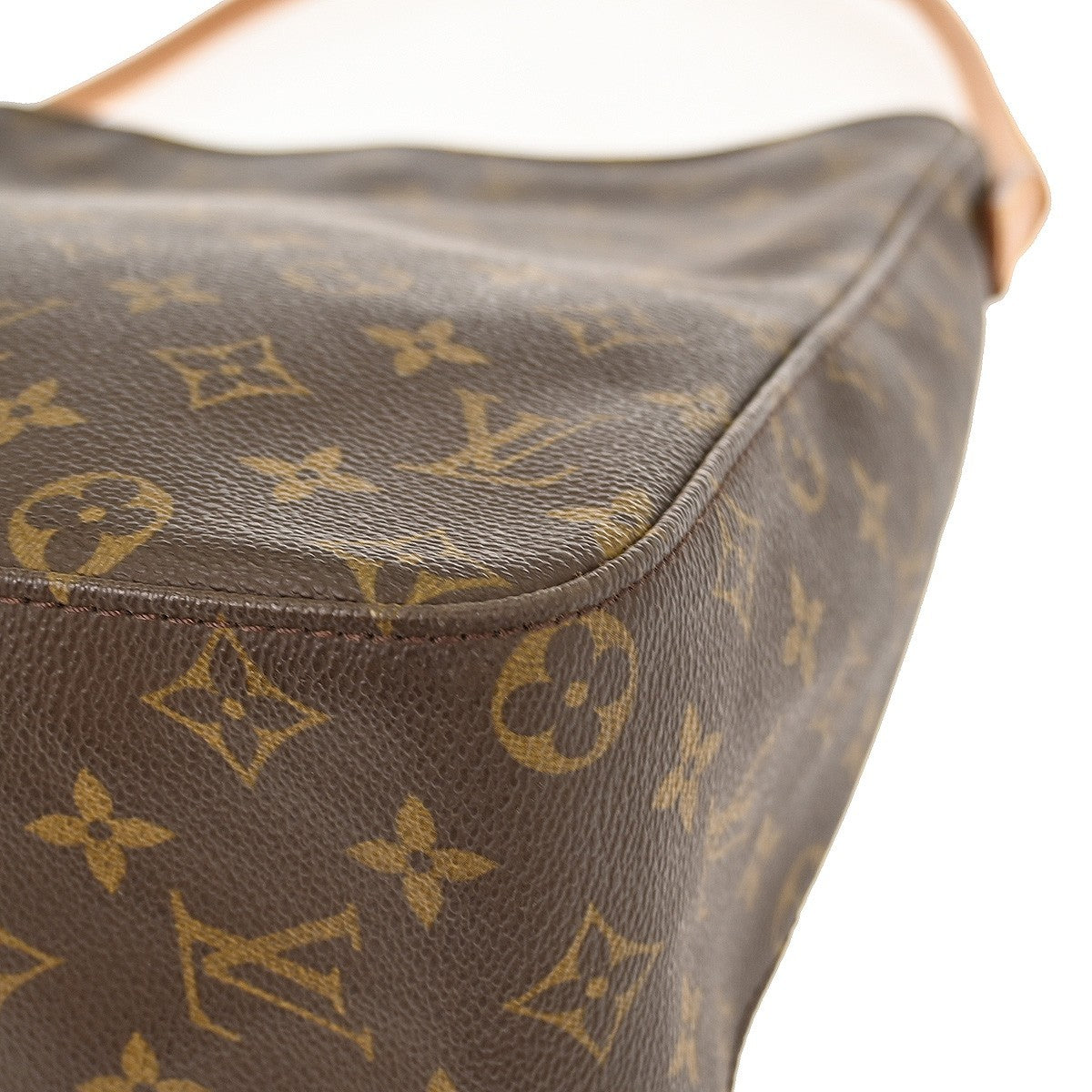 Louis Vuitton Looping Handbag Monogram Canvas, BROWN, CANVAS, Shoulder bag