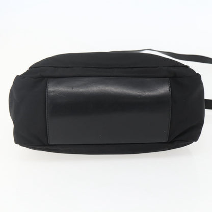 Gucci Vintage Bamboo Shoulder Bag Nylon, BLACK, NYLON, Shoulder bag