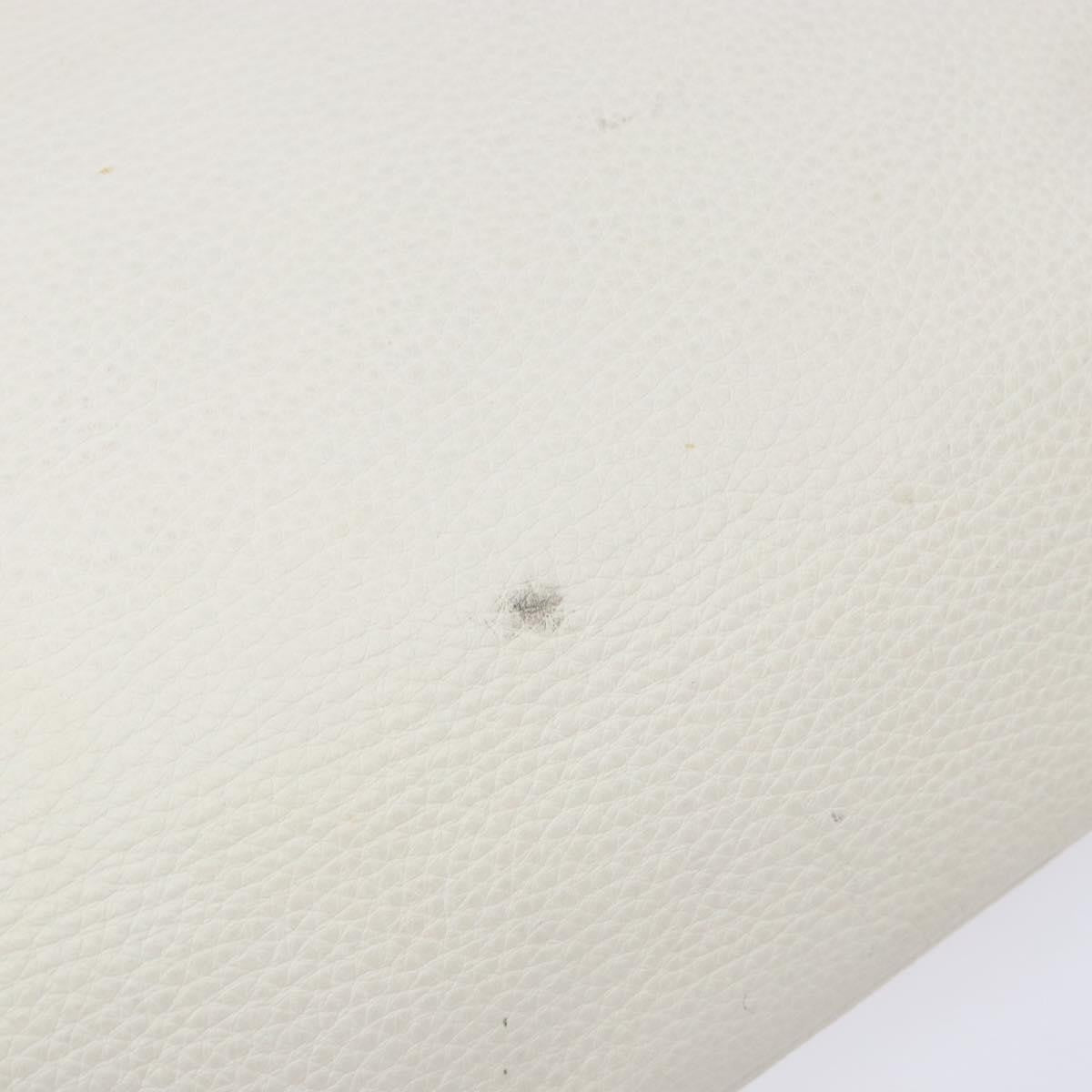 Salvatore Ferragamo Gancini Shoulder Bag Leather, WHITE, LEATHER, Shoulder bag