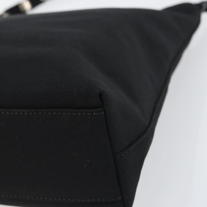 Salvatore Ferragamo Vala Shoulder Bag Nylon, BLACK, NYLON, Shoulder bag