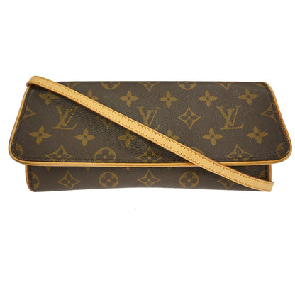 Louis Vuitton Twin Handbag Monogram Canvas, BROWN, CANVAS, Clutche & pouche