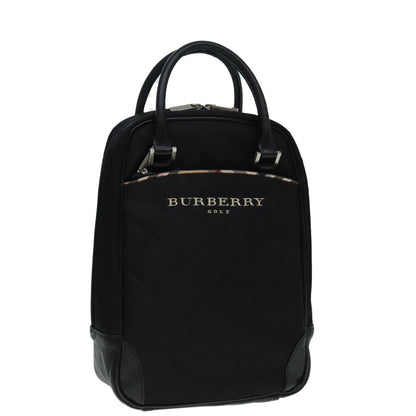 Burberry Golf handbag Nylon, BLACK, NYLON, Handbag