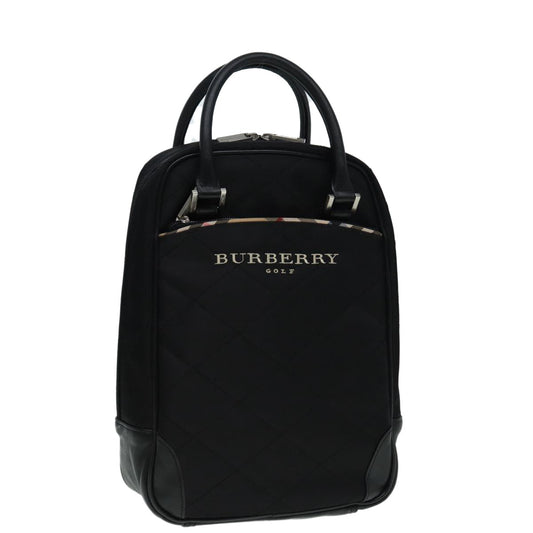 Burberry Golf handbag Nylon, BLACK, NYLON, Handbag