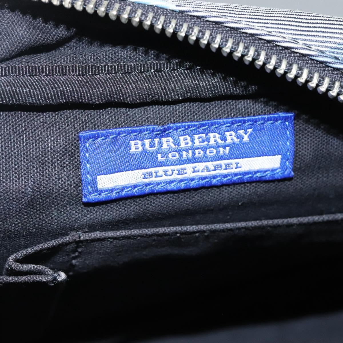 Burberry Nova Check Blue Label Nylon, GRAY, NYLON, Bag