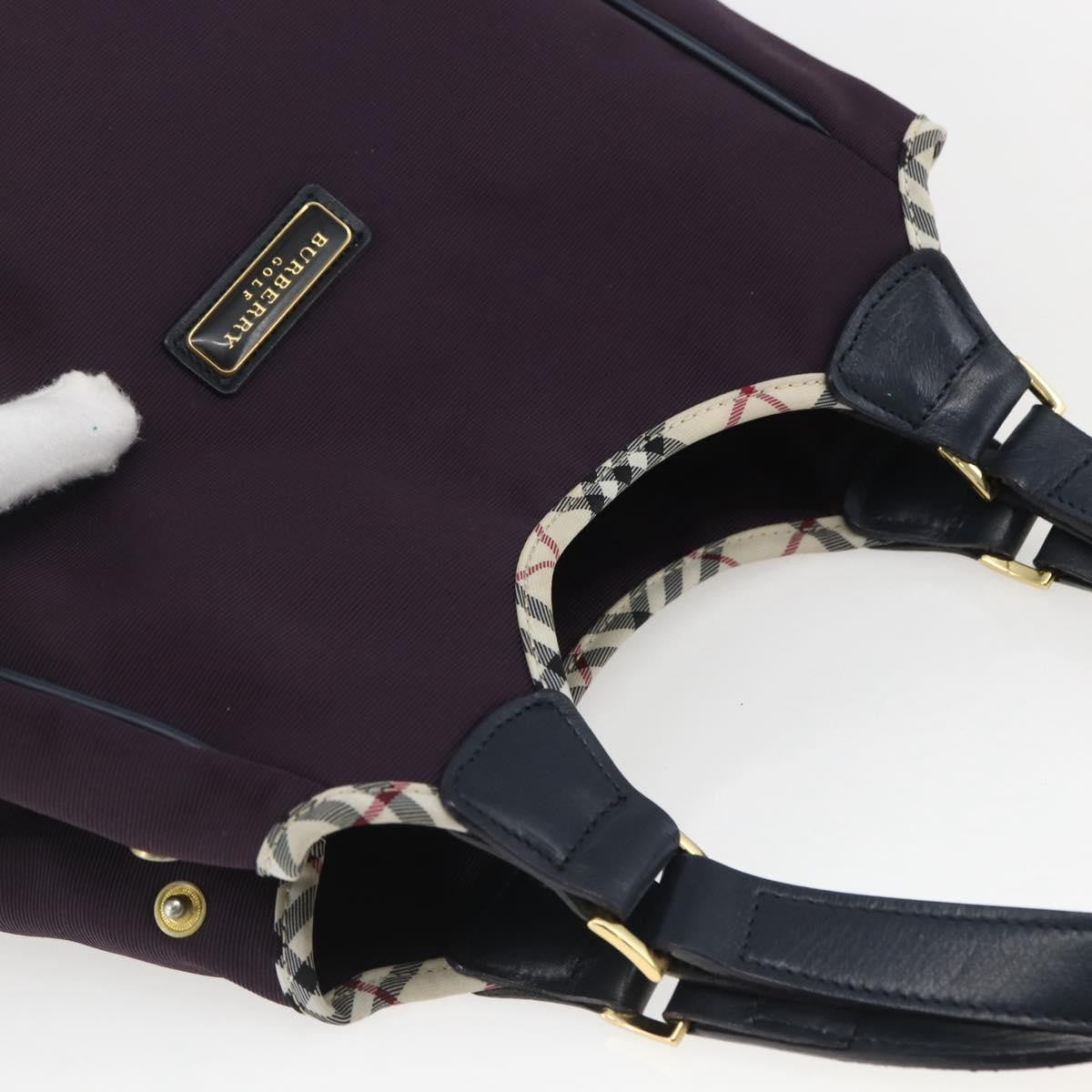 Burberry Nova Check Tote Nylon, PURPLE, NYLON, Tote bag