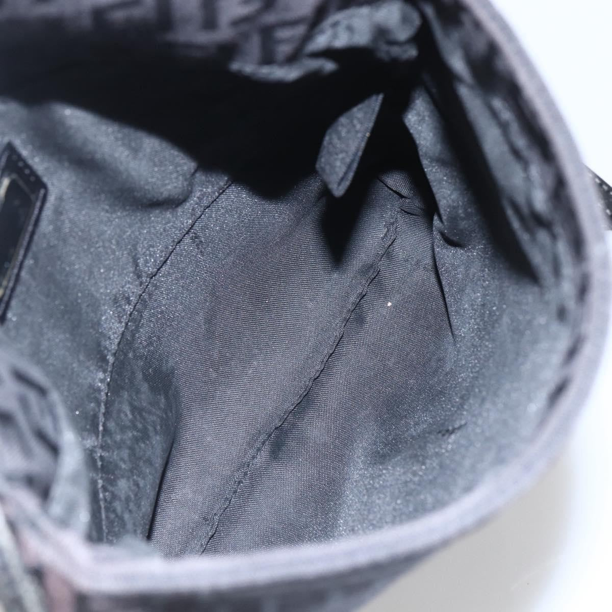 Fendi Vintage Flap Crossbody Bag Zucchino Canvas, BROWN, CANVAS, Shoulder bag