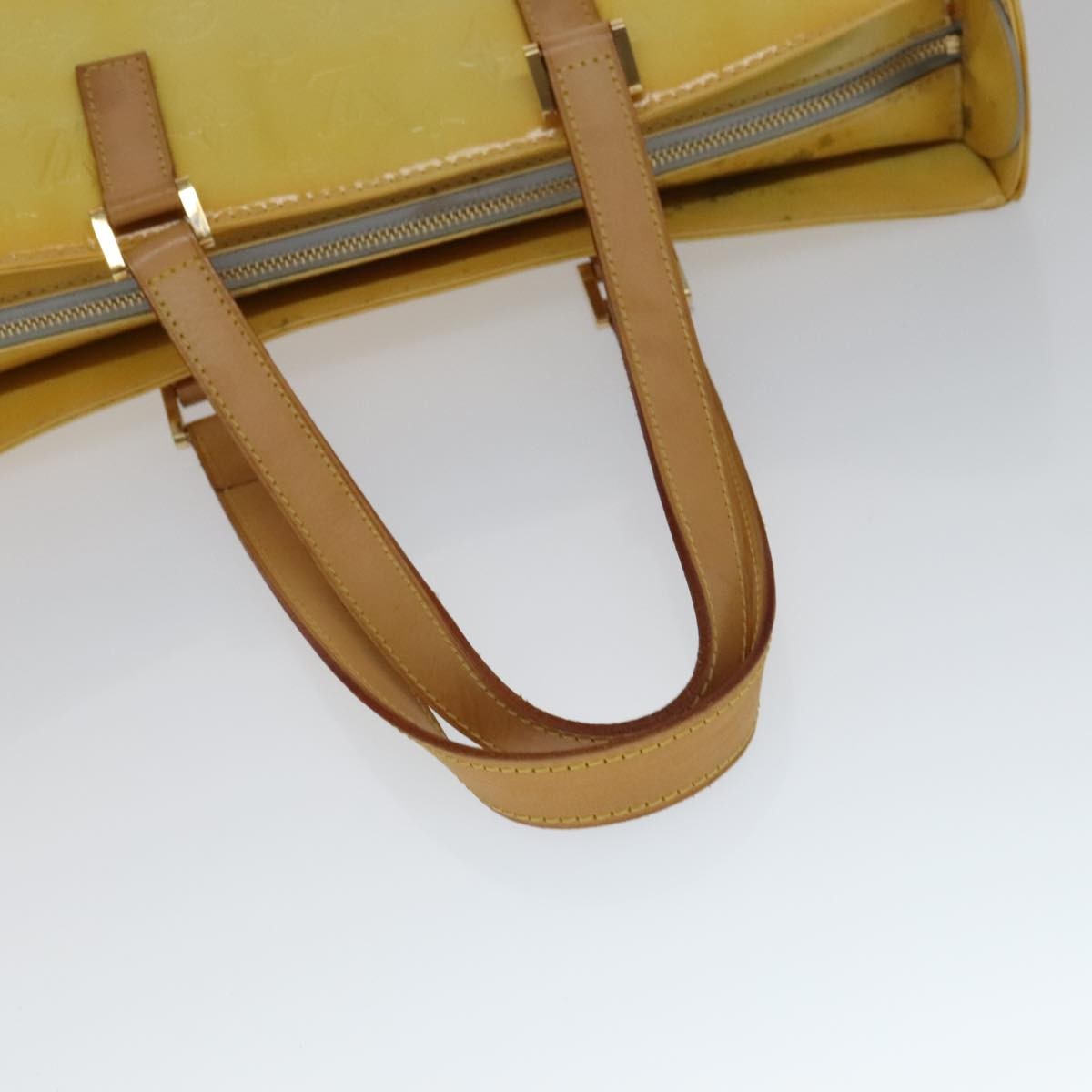 Louis Vuitton Columbus Handbag Monogram Vernis, YELLOW, PATENT_LEATHER, Handbag