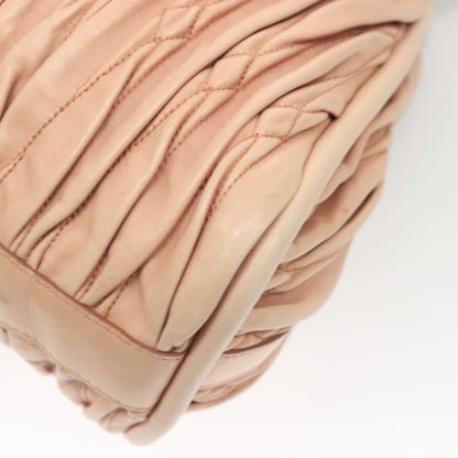 Bally Vintage Handbag Quilted Leather, PINK, LEATHER, Handbag