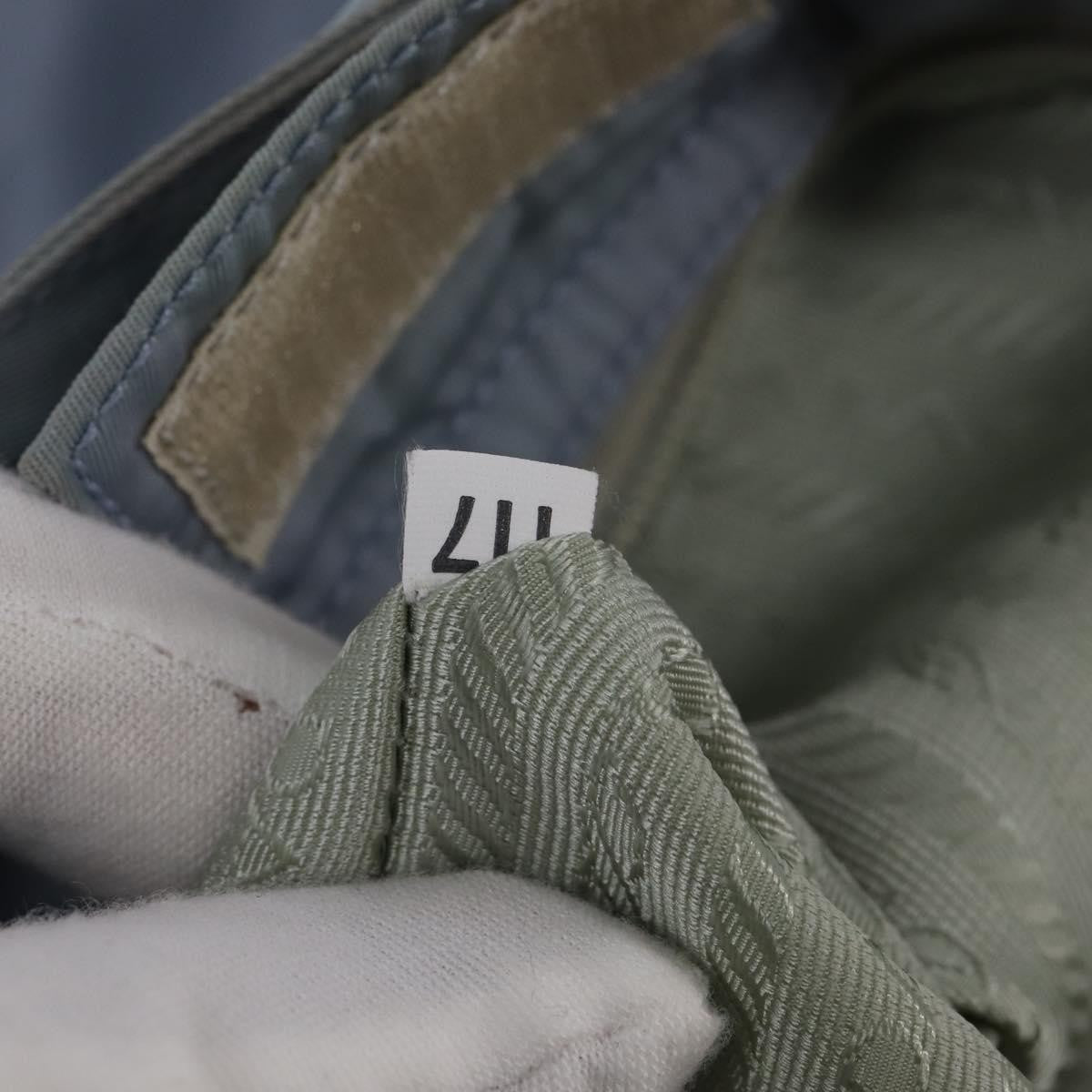 Prada Side Pocket Tote Nylon, BLUE, NYLON, Tote bag