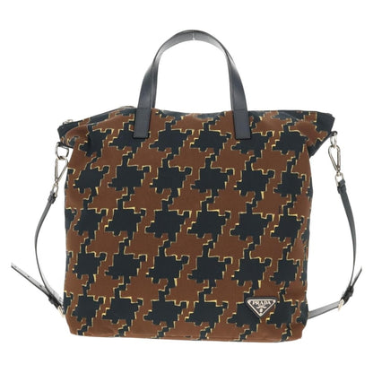 Prada Vintage Handbag Tessuto, BROWN, NYLON, Handbag