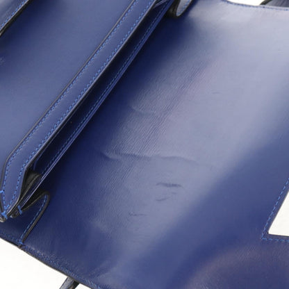 Loewe Barcelona Shoulder Bag Leather, BLUE, LEATHER, Shoulder bag