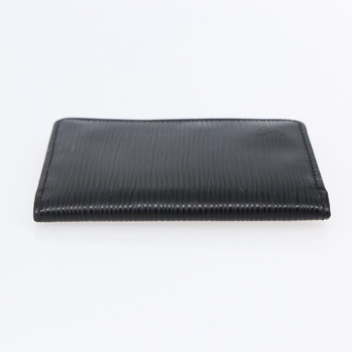 Louis Vuitton pocket organizer Leather, BLACK, LEATHER, Card Holders
