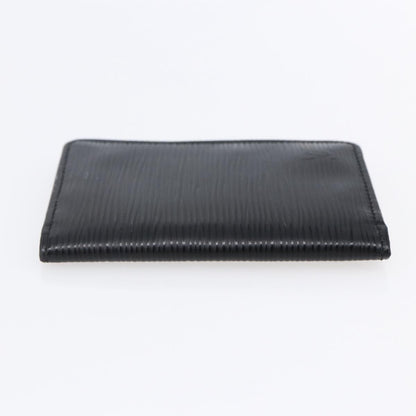 Louis Vuitton pocket organizer Leather, BLACK, LEATHER, Card Holders
