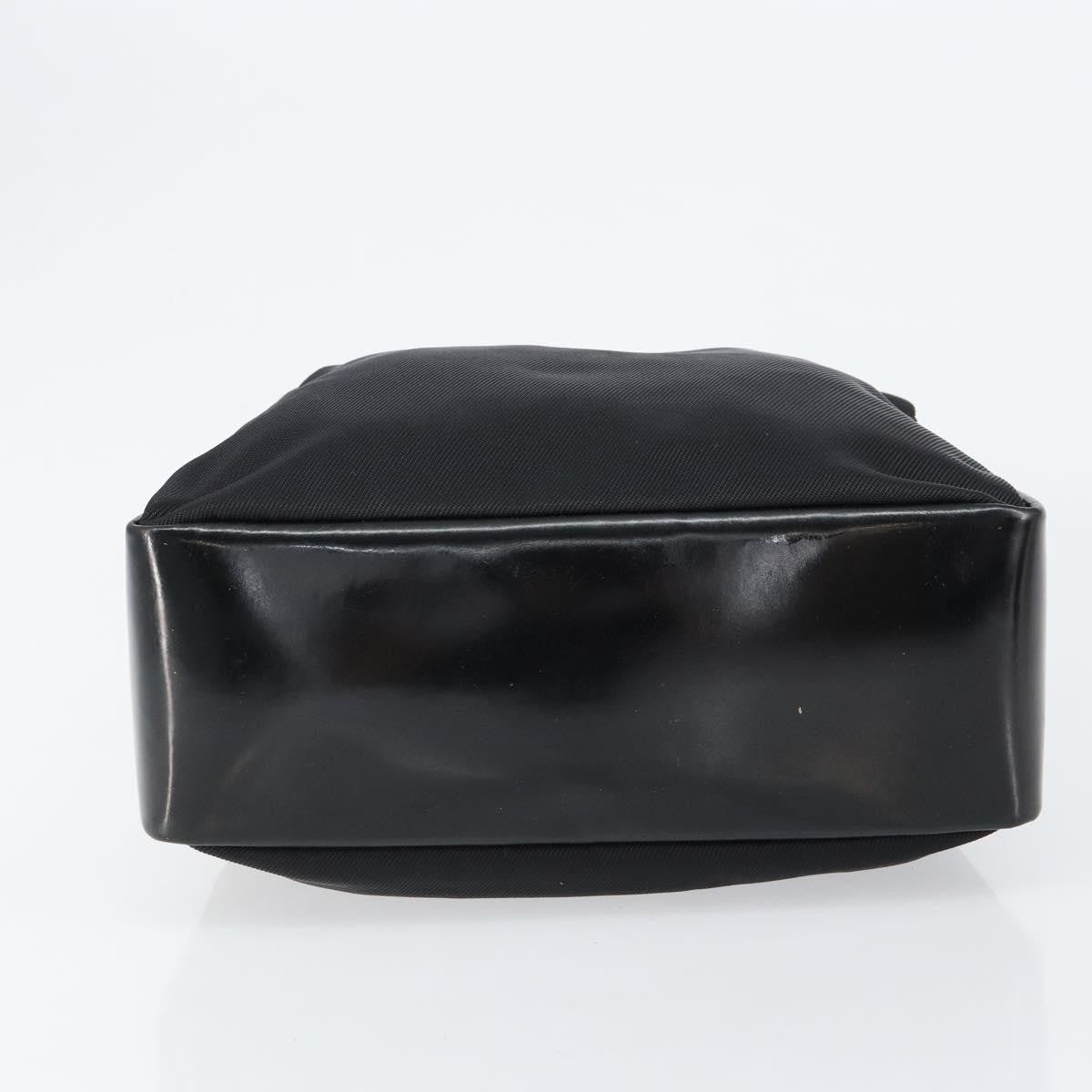 Gucci Vintage Bamboo Handle Bag Leather, BLACK, LEATHER, Handbag