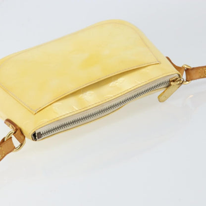 Louis Vuitton Minna Street Handbag Monogram Vernis, YELLOW, PATENT_LEATHER, Shoulder bag