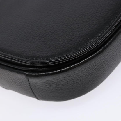 Burberry Flap Shoulder Bag Leather, BLACK, LEATHER, Shoulder bag