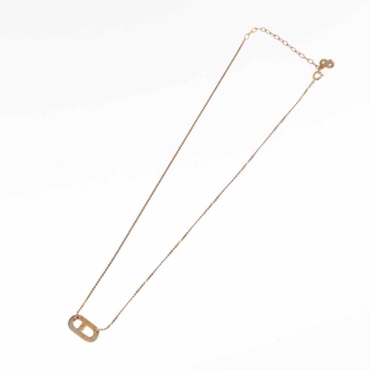 Christian Dior CD Logo necklace Metal, GOLD, METAL, Necklace
