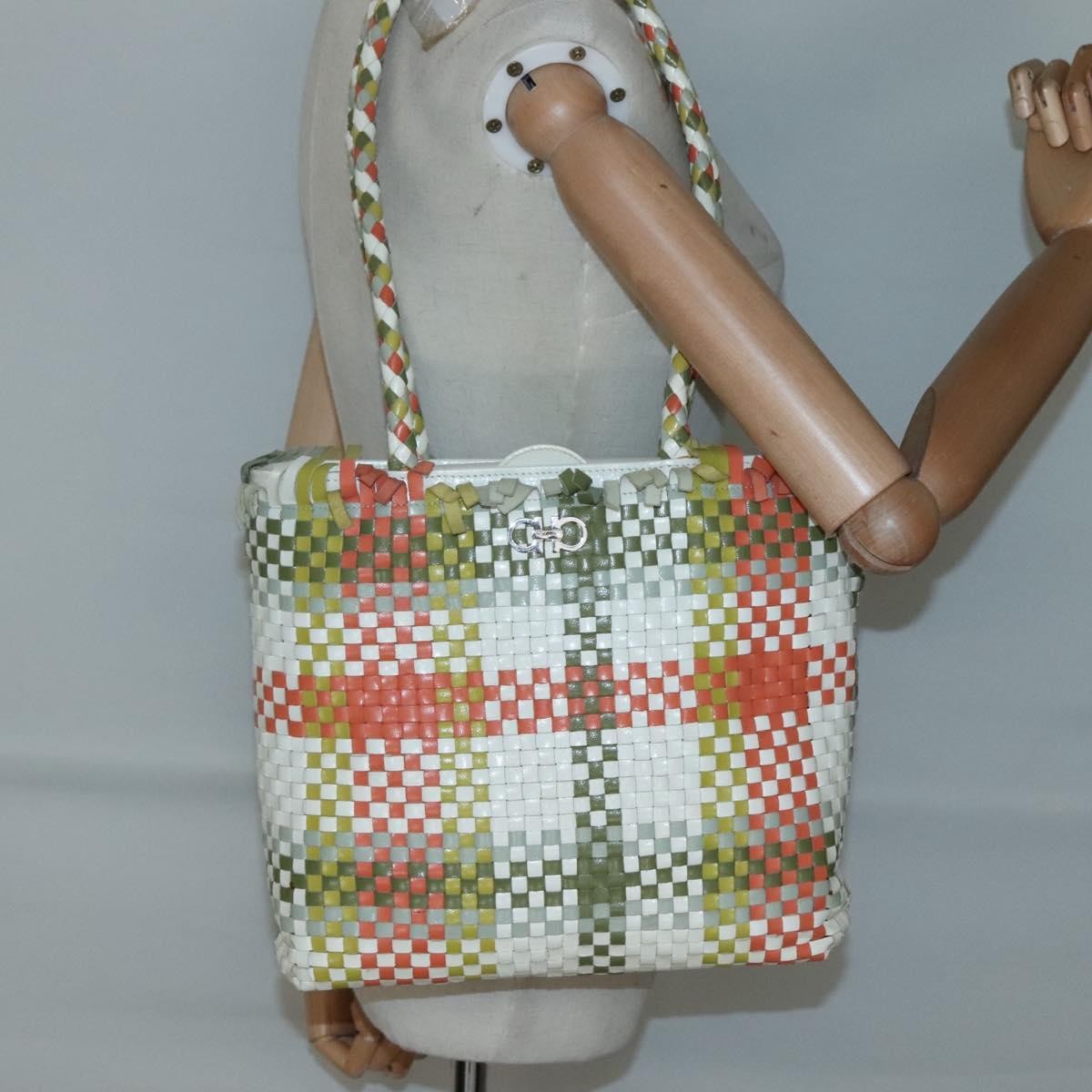 Salvatore Ferragamo Gancini Shoulder Bag Leather, GREEN, LEATHER, Shoulder bag