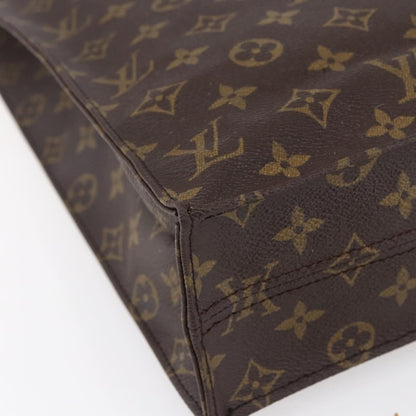 Louis Vuitton Sac Plat Bag Monogram Canvas, BROWN, CANVAS, Tote bag