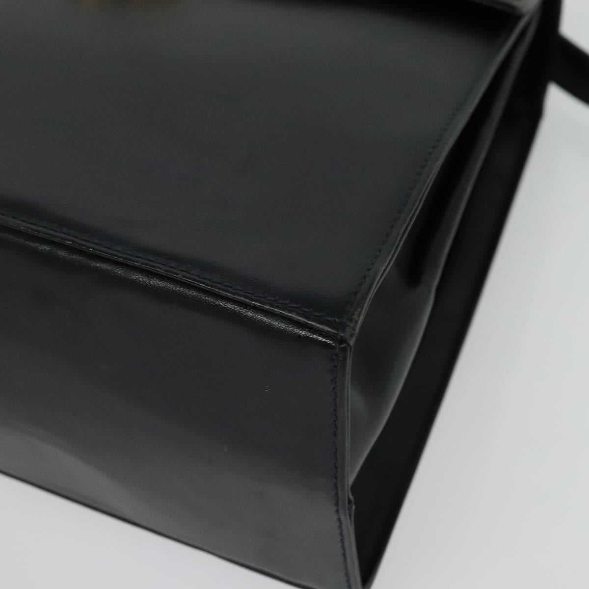 Salvatore Ferragamo Gancini Convertible Top Handle Bag Leather, BLACK, LEATHER, Handbag