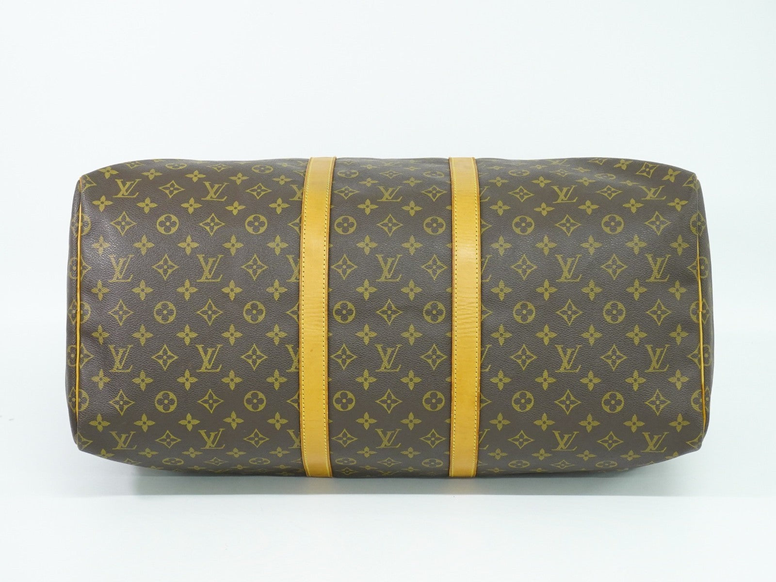 Louis Vuitton Keepall Bag Monogram Canvas, BROWN, CANVAS, Travel bag