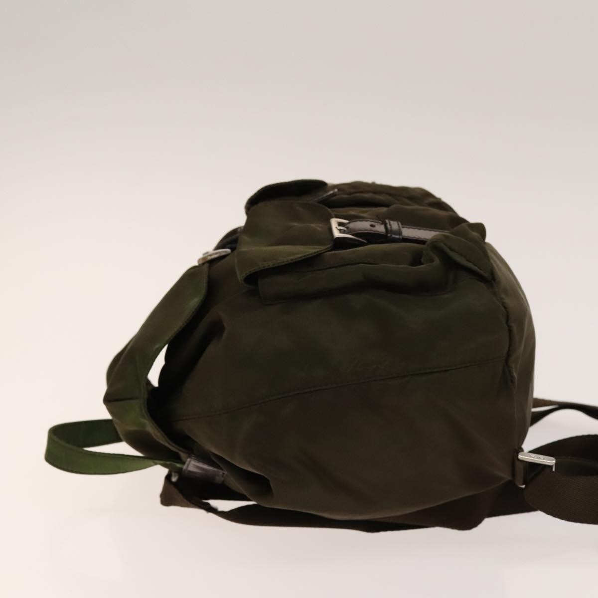 Prada Double Front Pocket Backpack Tessuto, KHAKI, NYLON, Backpack