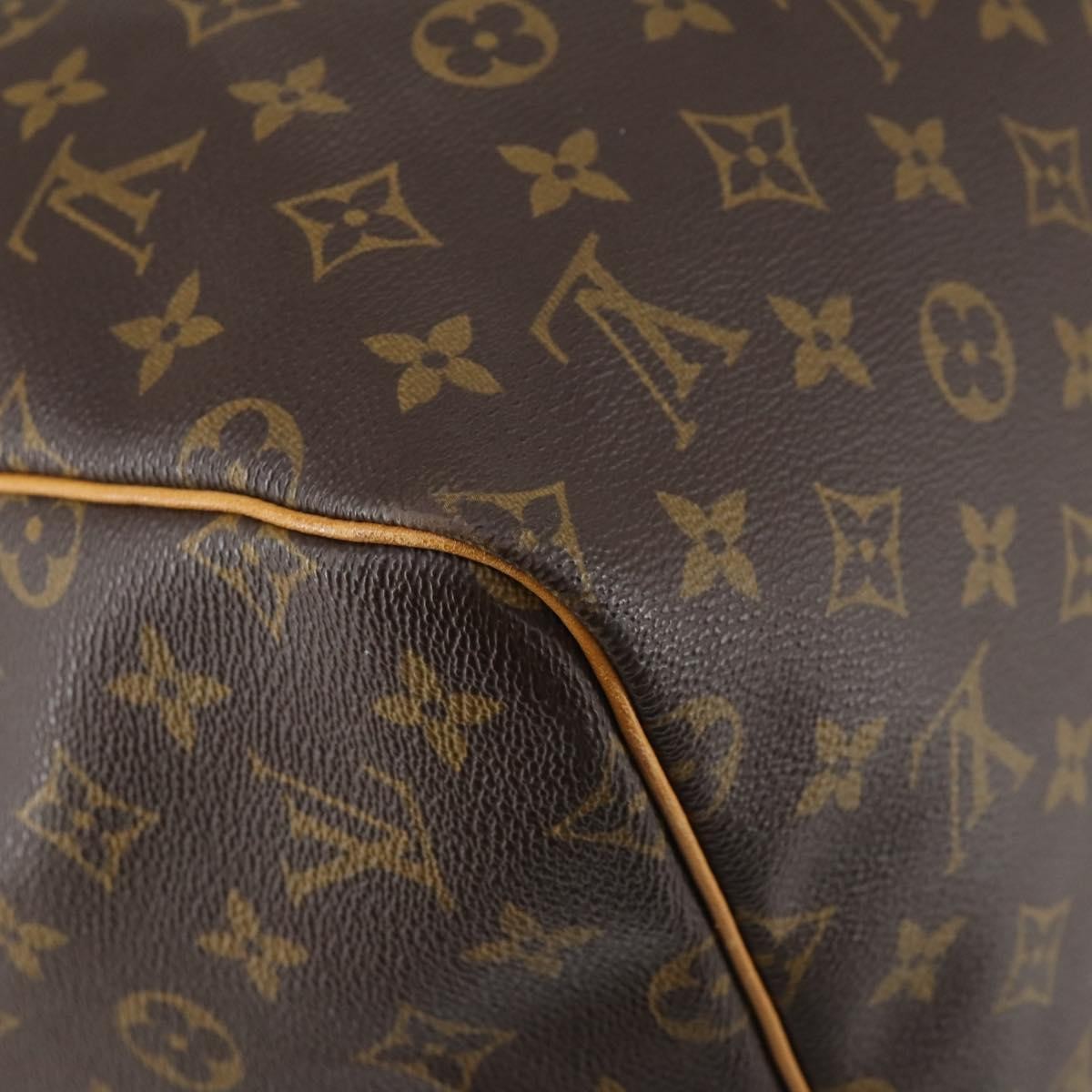 Louis Vuitton Keepall Bag Monogram Canvas, BROWN, CANVAS, Travel bag