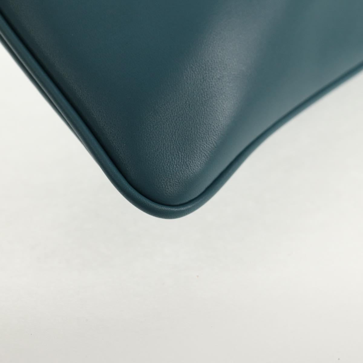 Christian Dior DiorDouble Chain Bag Leather, BLUE, LEATHER, Shoulder bag