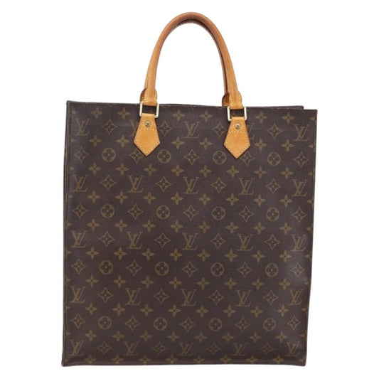 Louis Vuitton Vintage Sac Plat Bag Monogram Canvas, BROWN, CANVAS, Tote bag