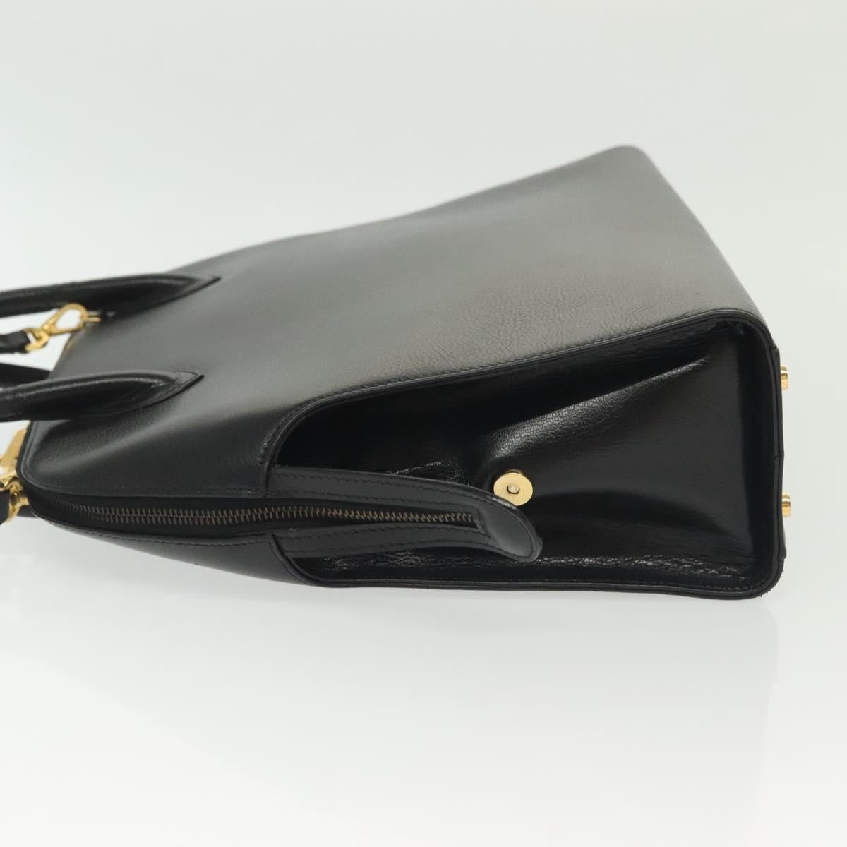 Salvatore Ferragamo Convertible Dome Gancini Leather, BLACK, LEATHER, Handbag