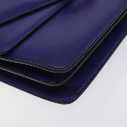 Celine Gancini Handbag Leather, PURPLE, LEATHER, Handbag