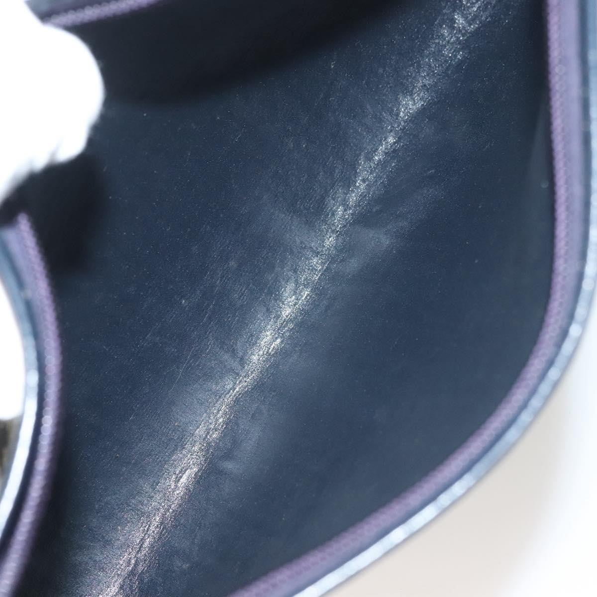 Christian Dior Vintage Trotter Shoulder Bag Canvas, NAVY, CANVAS, Shoulder bag