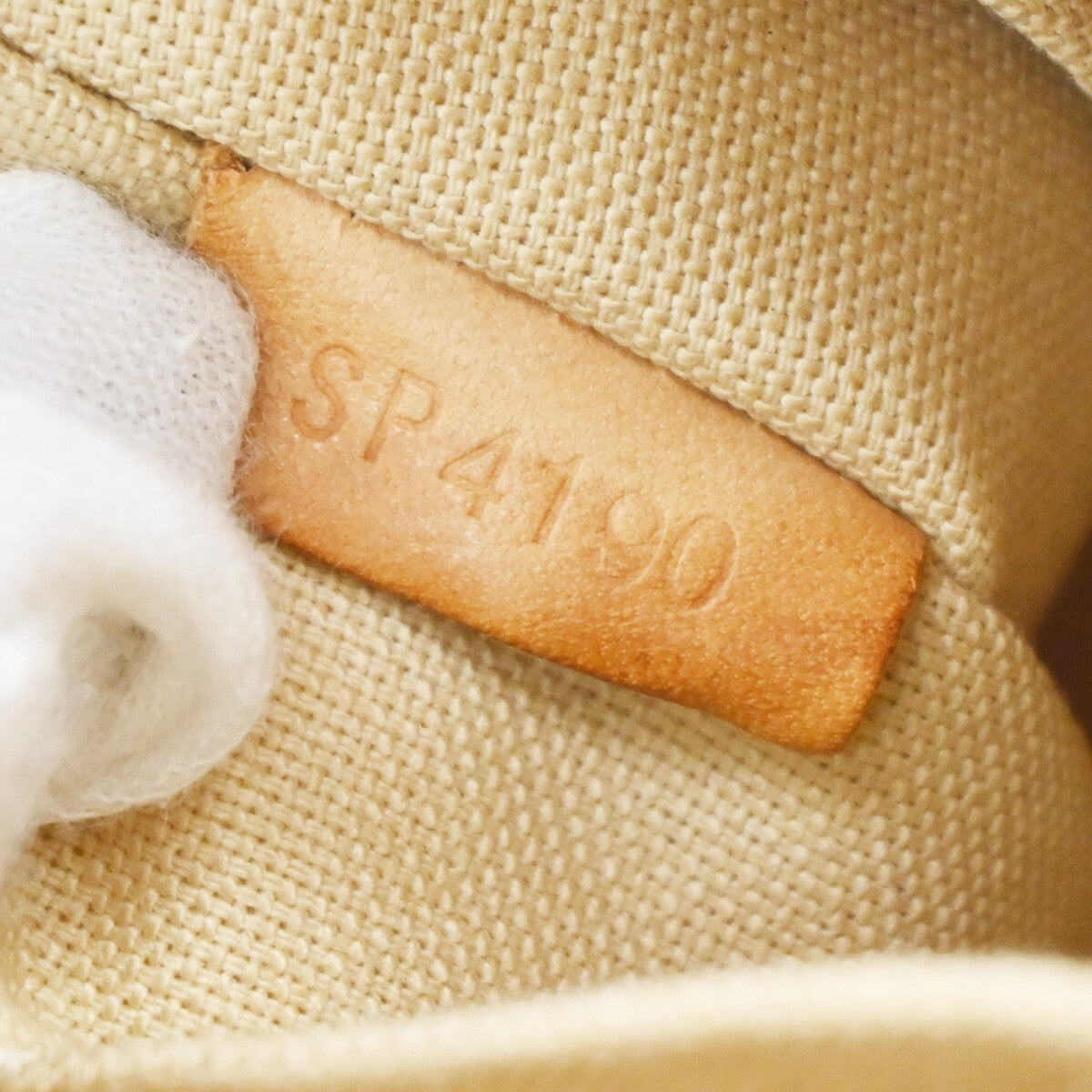 Louis Vuitton Siracusa Handbag Damier, WHITE, CANVAS, Shoulder bag