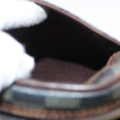 Louis Vuitton Pochette Gange Damier, BROWN, CANVAS, Clutche & pouche