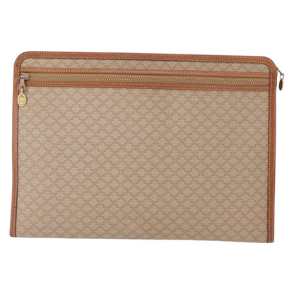 Celine Macadam Pochette Clutch, BEIGE, PVC, Clutche & pouche