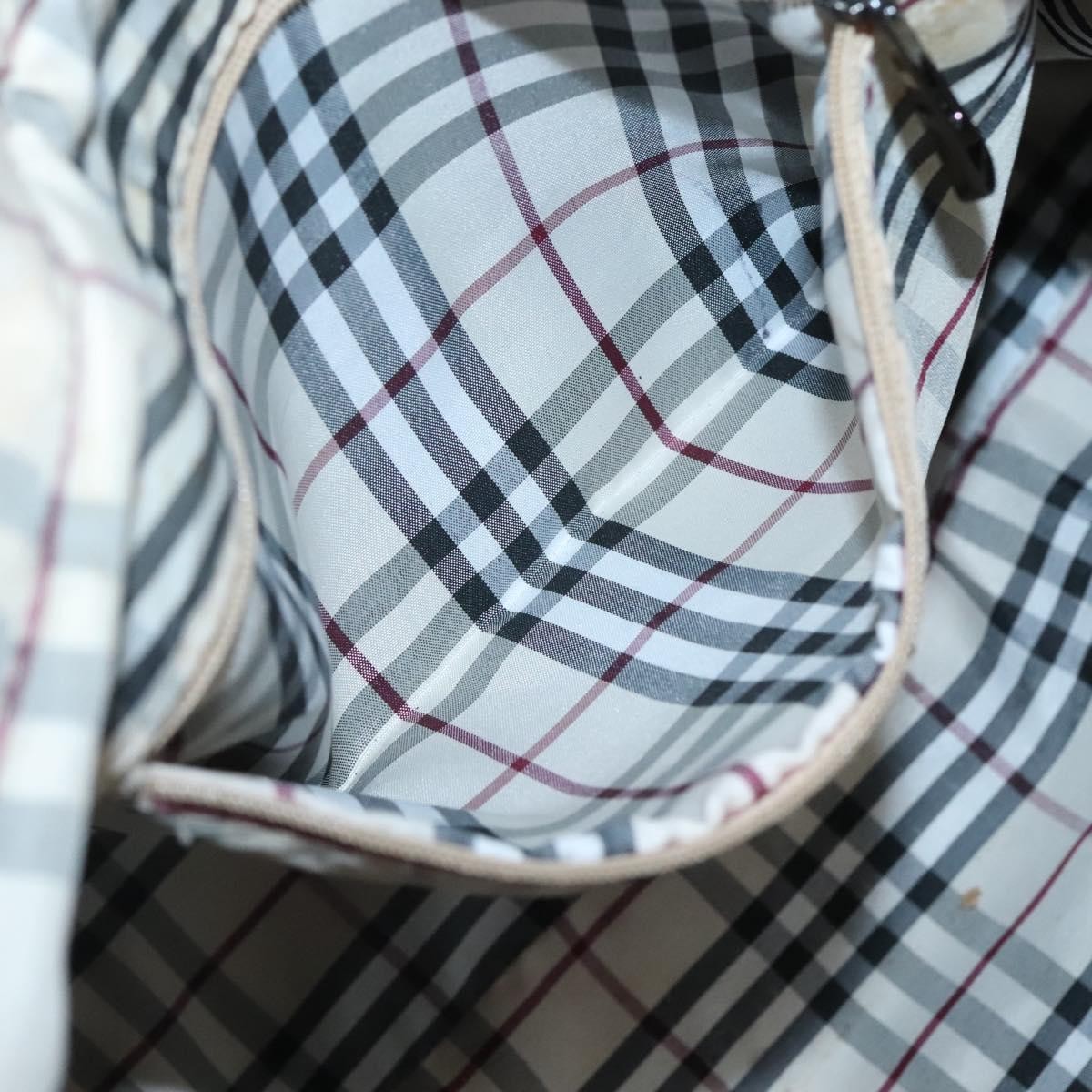 Burberry Nova Check Tote Canvas and Leather, GRAY, CANVAS, Tote bag