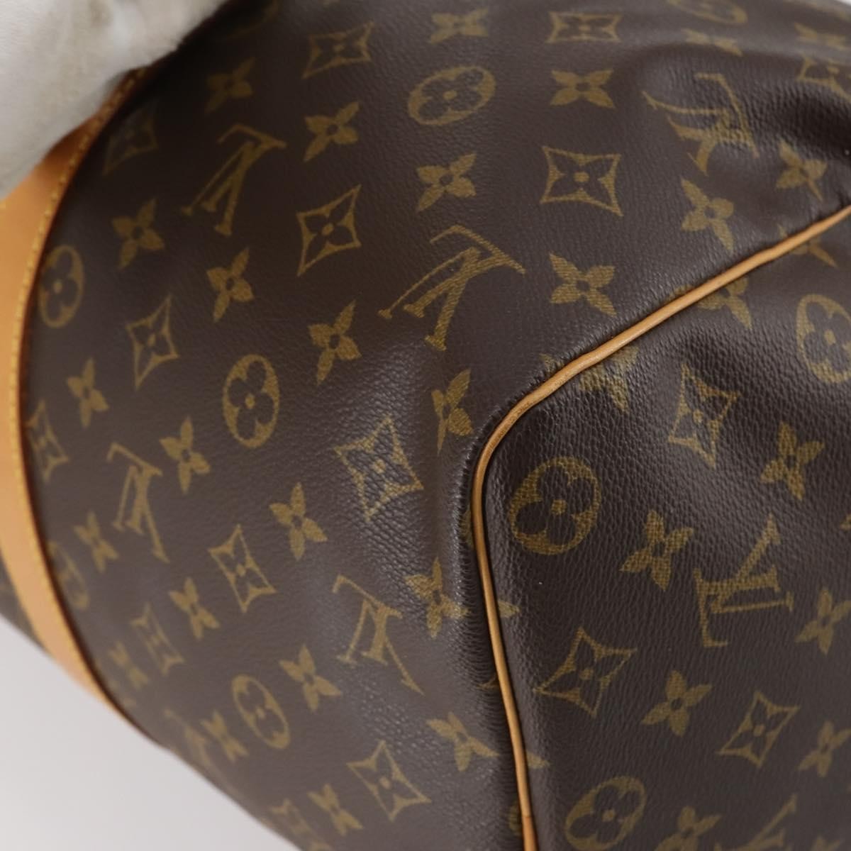 Louis Vuitton Keepall Bag Monogram Canvas, BROWN, CANVAS, Travel bag