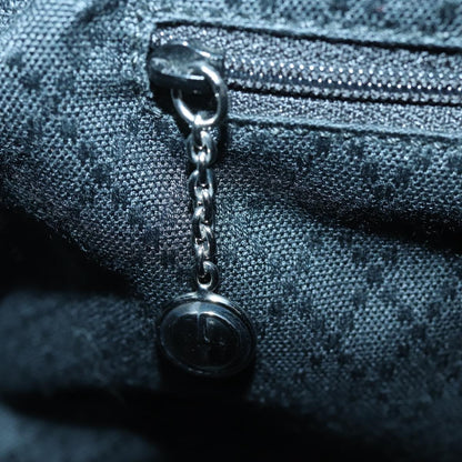 Gucci Vintage Bamboo Handle Tote Canvas, BLACK, CANVAS, Tote bag