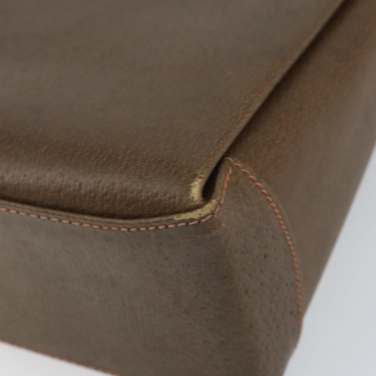 Gucci Vintage Shoulder Bag Leather, BROWN, LEATHER, Shoulder bag